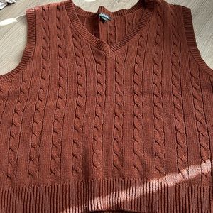 Brown Wild Fable Sweater Vest